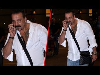 Sanjay Dutt SPOTTED AT Mumbai Airport