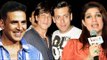 Akshay Takes Wife Twinkles Side On Targeting Salman & Shahrukh