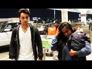 Salman's Sister Arpita Khan With CUTE Nephew Ahil Leaves For Hong Kong, DaBangg Tour 2017
