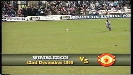 Wimbledon - Manchester United 22-12-1990 Division One