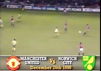 Manchester United - Norwich City 26-12-1990 Division One