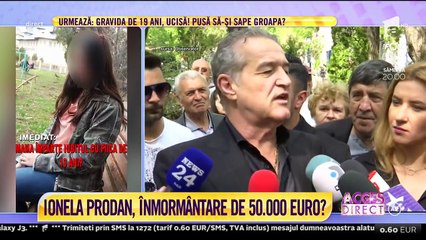 Ionela Prodan a fost înmormântată pe Aleea Artiştilor, în cimitirul Bellu din Capitală