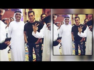 Salman Khan With Zayed Al Jeaidi In Abu Dhabi