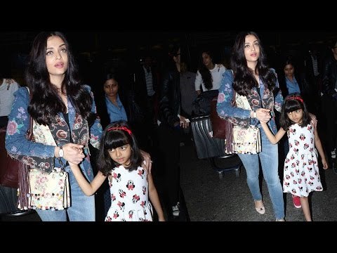 Aishwarya Rai Bachchan And Aaradhya Bachchan Return To Mumbai From Cannes 2017
