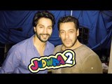 Salman Khan Watches Judwaa 2 With Varun Dhawan @ Screening