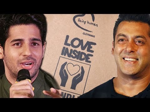 Salman Khan Gifts Being Human Clothing - Sidharth Malhotra Thanks Him