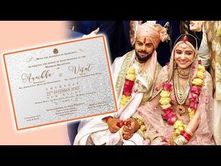 Virat & Anushka's Wedding Reception Card LEAKED - 21st December Delhi
