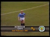 Norwich City - Manchester City 02-02-1991 Division One