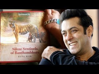 Salman Promotes His Film Mother Beena Kak's Book On Tiger - Save Tiger