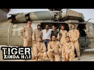 Katrina & Ali Abbas Zafar Poses With Abu Dhabi Army During Tiger Zinda Hai Set