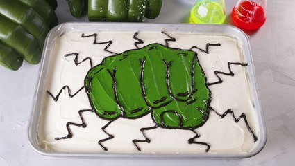 Celebrate Your Love For The Avengers With This Hulk Smash Cake