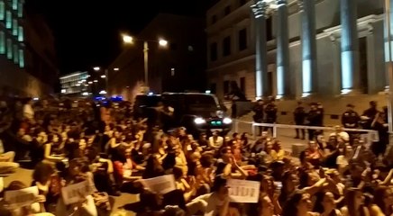 Manifestación contra la sentencia de La Manada en el Congreso