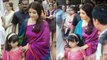 Aishwarya Rai With Daughter Aaradhya At Durga Puja 2017