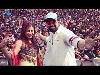 Shilpa Shinde With Rannvijay At Rangrasiaa HOLI EVENT In Pune
