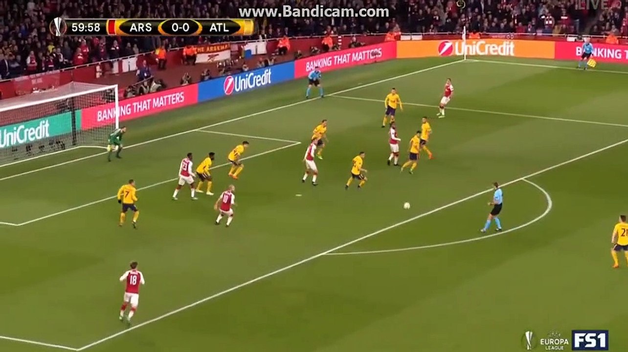 Alexandre  Lacazette Goal - Arsenal vs Atletico Madrid 1-0 26/04/2018