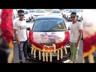 Salman Khan's CRAZY FAN's Tiger Zinda Hai CAR  Tiger Zinda Hai MASSIVE Crazy