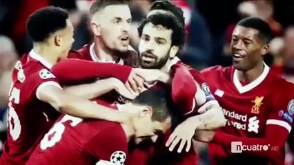 Mohamed Salah se exhibe en una noche mágica del Liverpool