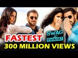 Swag Se Swagat Fastest 300 Million Views | Tiger Zinda Hai | Salman Khan, Katrina Kaif