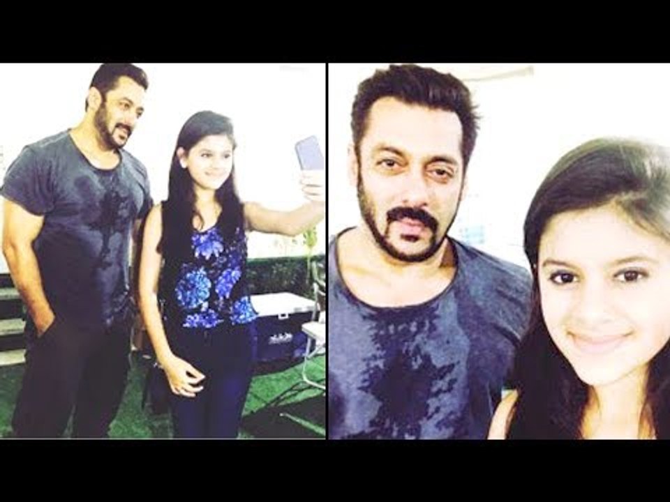 Salman's Clicks With Child Artist Krishik From Tiger Zinda Hai Sets