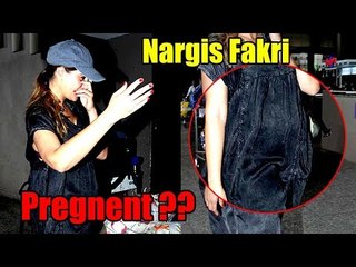 OMG! Nargis Fakhri PREGNANT Before Marriage - Hides Face