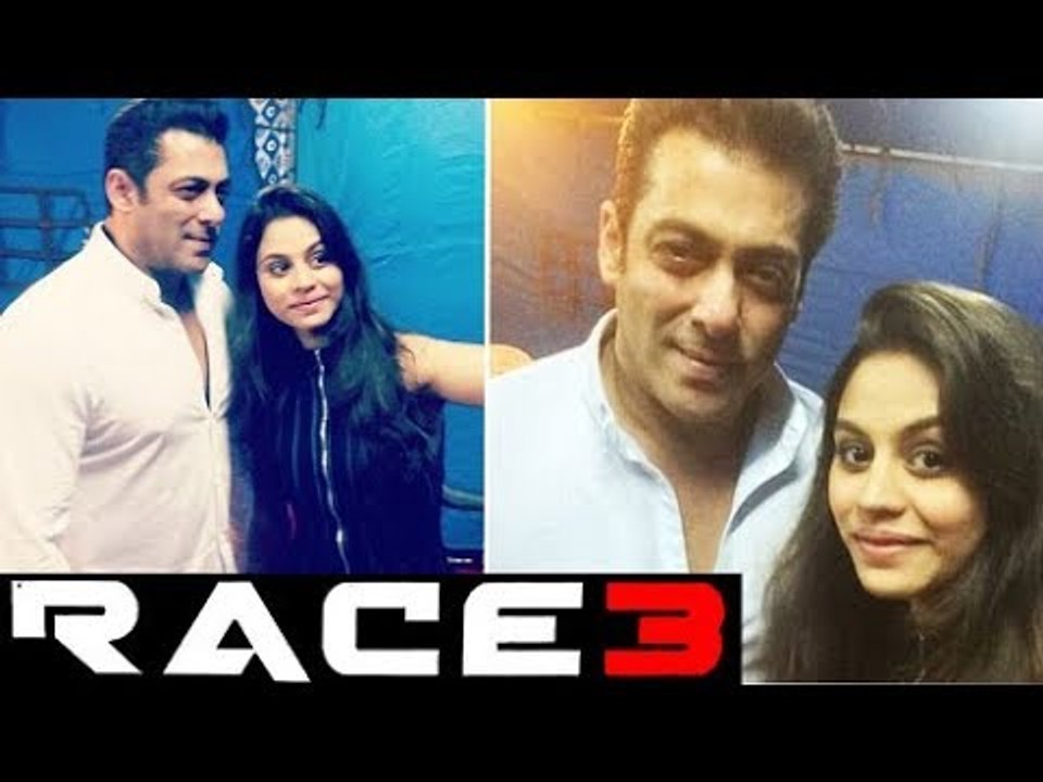Salman Khan Selfie With Sonal On Sets Of RACE 3