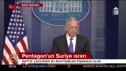 Pentagon'un Suriye ısrarı