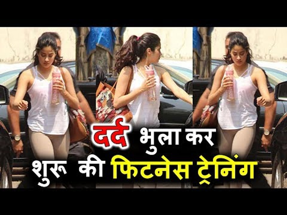 Janhvi Kapoor Gets Back To Her Fitness Regime Post Sridevi’s Prayer Meet In Chennai