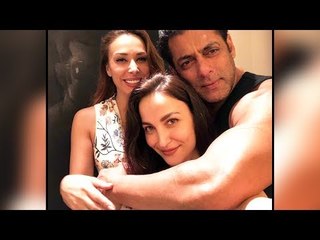 Salman Khan CUTE MOMENTS With Elli Avram And Iulia Vantur At Galaxy Apartment