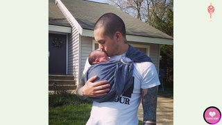 Men's Style with Baby Sling / Baby Sling Trend with Fathers ss18/moda 2018