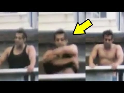 Salman Khan Removes His Shirt On His Balcony And Waves To Fans