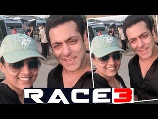 Salman Khan With Race 3 Art Director Tanvi Patil In Bangkok