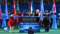 Li Na destaca la ceremonia de apertura de impresionante estadio de tenis en Wuhan