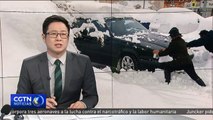 Miles de viajeros atrapados en sus vehículos por la intensa nevada en España