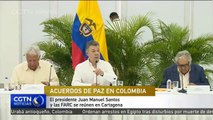 El presidente Juan Manuel Santos y las FARC se reúnen en Cartagena