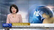 Primer ministro israelí niega implicación en protestas en Irán