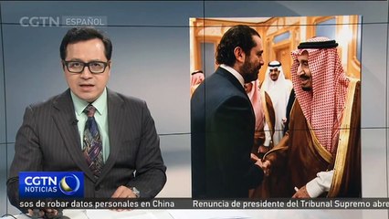 El dimitido primer ministro libanés, Saad al-Hariri, se reúne con el rey saudí