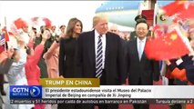 El presidente estadounidense visita el Museo del Palacio Imperial de Beijing
