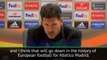 Arsenal draw is one of Atletico's best in European history - Simeone