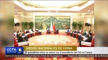 Presidente chino se reúne con el presidente del COI en Tianjin