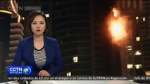Autoridades afirman que no hay víctimas reportadas en el incendio en Dubai