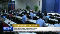 China reitera que el diálogo es el medio para resolver las disputas marítimas
