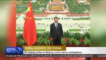 Xi Jinping recibe en Beijing a ocho nuevos embajadores
