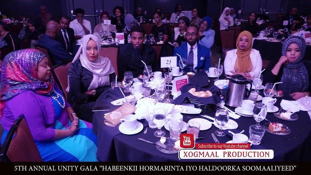 Dalmar Yare oo la siiyey abaal marin 5th Annual UNITY GALA, Blacktie & Award Ceremony