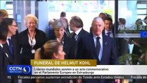 Líderes mundiales asisten a un acto conmemorativo en el Parlamento Europeo en Estrasburgo