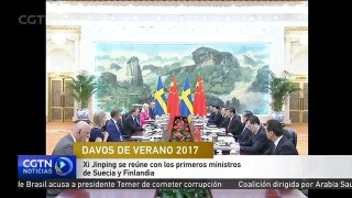 Xi Jinping se reúne con los primeros ministros de Suecia y Finlandia