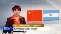 El presidente chino celebra un encuentro con su homólogo argentino en Beijing