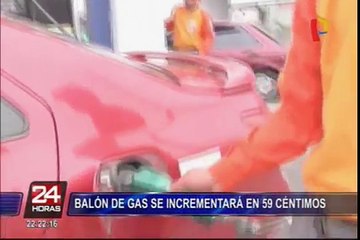 Incrementarán el precio del balón de gas y combustible
