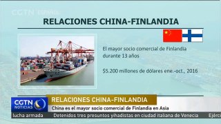 China es el mayor socio comercial de Finlandia en Asia