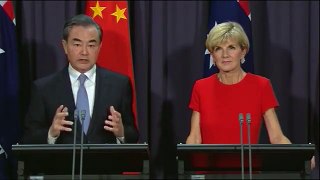 Canciller chino está de visita en Canberra