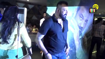 || Sanju Baba & Ranbir Kapoor's MACHO ENTRY At Sanjay Dutt Biopic Trailer Launch ||